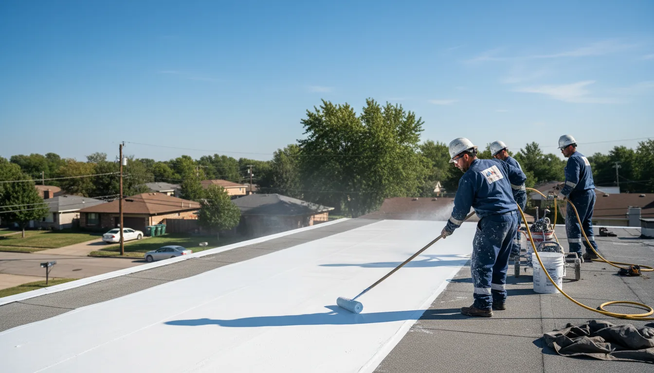 Commercial roof coating in Bentley, LA near me
